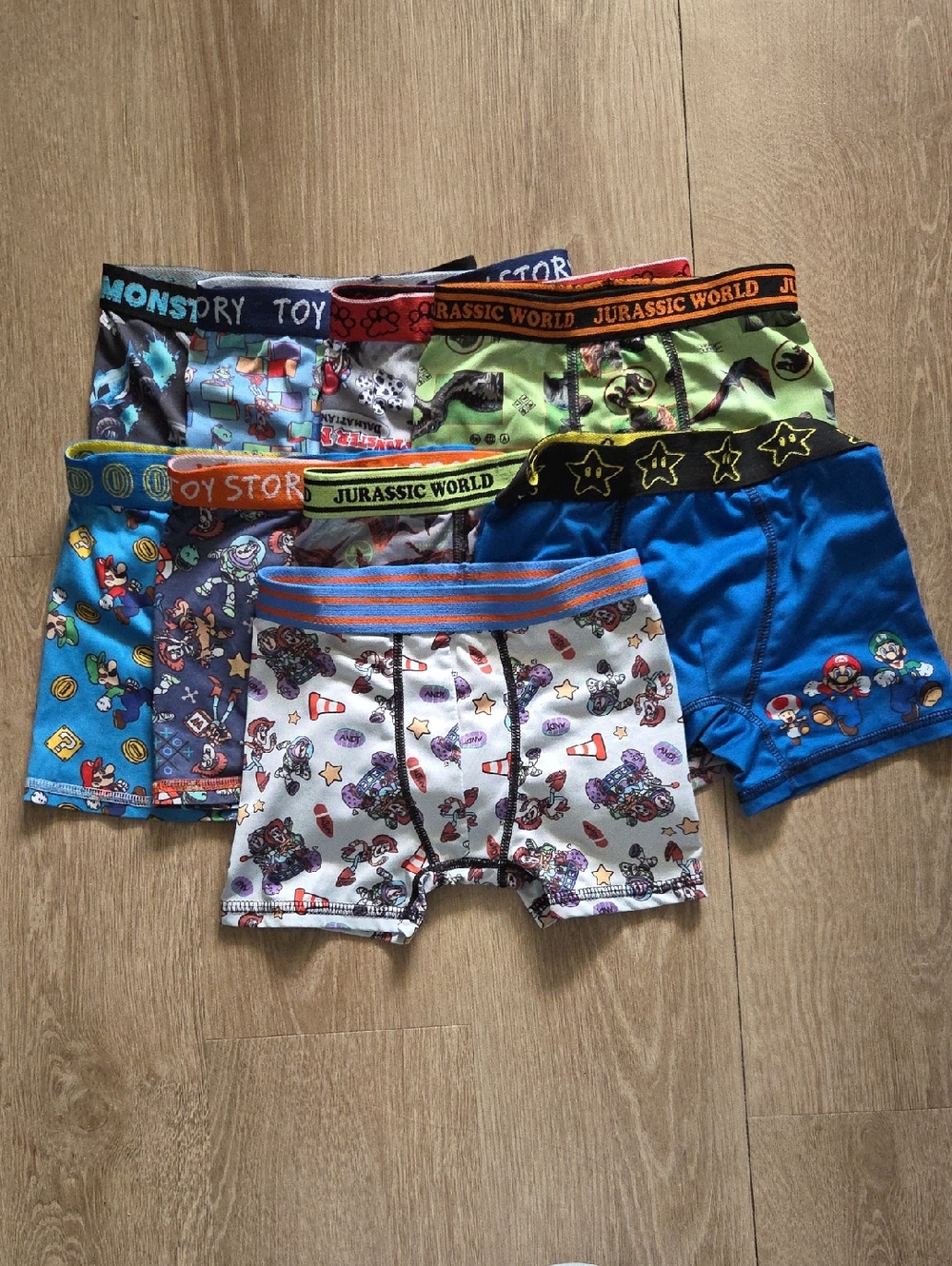 Character Boys' Printed Boxer Briefs - Blue, Green, White,Black